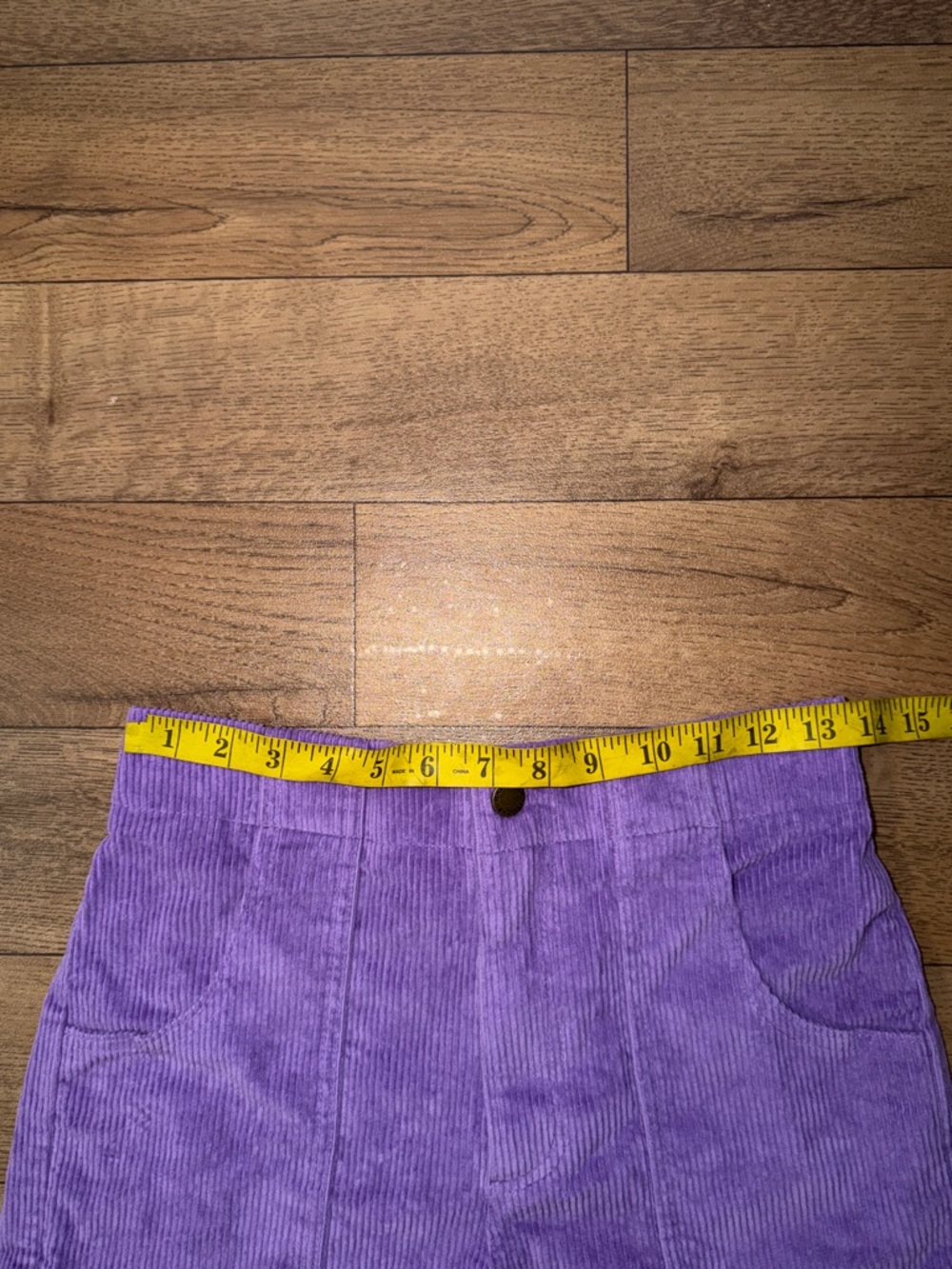 Hammies Size 28 Purple Corduroy Shorts Retro Roller Rink Unisex Bottoms Trendy - Picture 10 of 12
